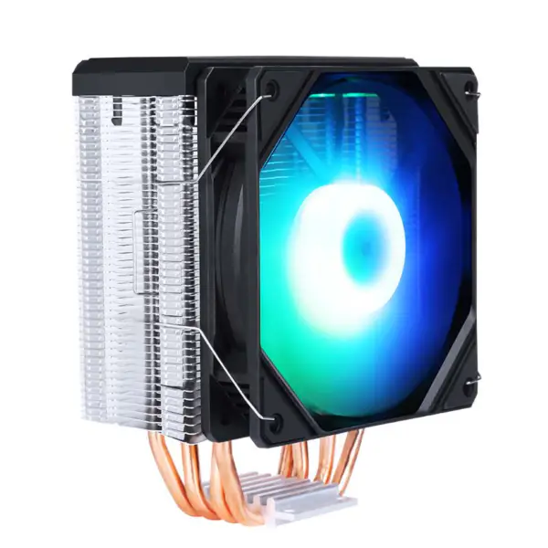 Sama Musta musta sateenkaari Rgb Gaming tietokone jäähdytys jäähdytin lämpöputki prosessori ilma jäähdytys Cpu ilma jäähdyttimet 4 kupari putken kanssa