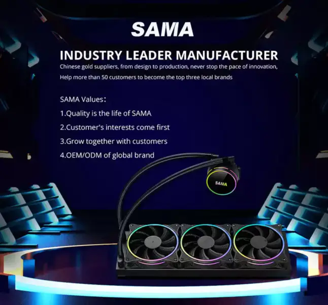 Sama veden jäähdytyssarja Pc Gpu jäähdytin musta nestemäinen järjestelmä Cpu jäähdytin 1700 Cpusille