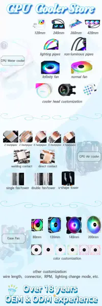 Sama 4heatpipes 90mm Argb tuuletin Cpu jäähdytin Cpu ilman jäähdytin Arocessorille