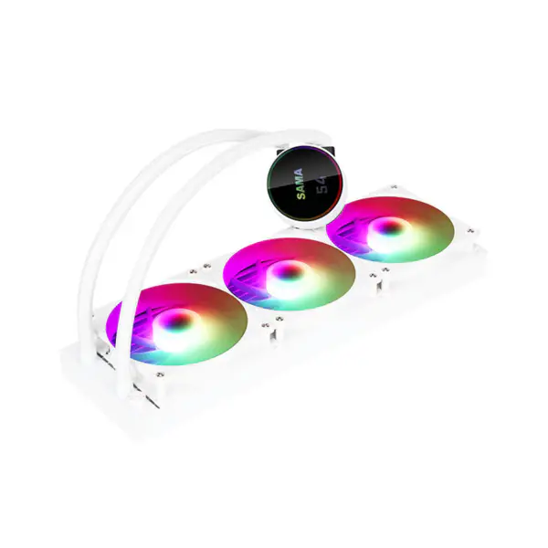 Sma-näyttö Cpu Core lämpötilan nestejäähdytin 50000hrs Cpu jäähdytin Rgb mukautettava logo Argb Cpu jäähdytin