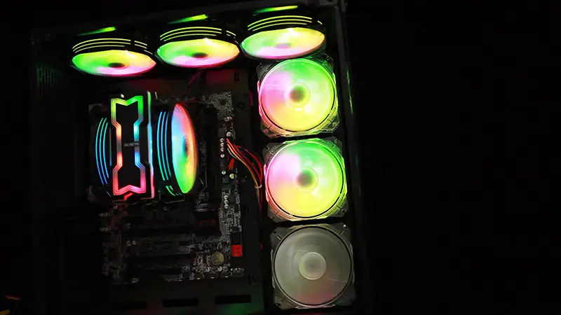 Alseye 120mm kaksoistuuletin 4 lämpöputkea Rgb Cpu Cooler Aura