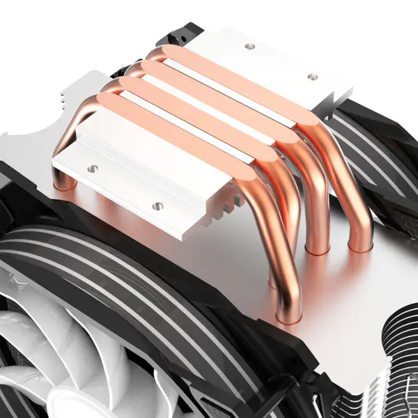 Alseye 120mm kaksoistuuletin 4 lämpöputkea Rgb Cpu Cooler Aura