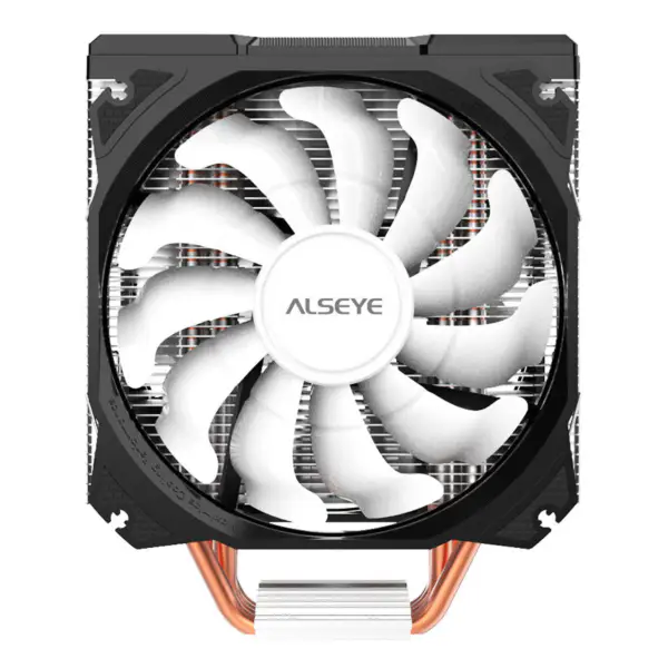Alseye 120mm kaksoistuuletin 4 lämpöputkea Rgb Cpu Cooler Aura