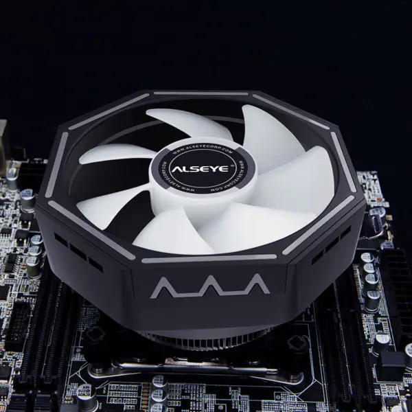 Alseye 120mm Heatsink Rgb jäähdytys tuuletin Cpu Cooler 775/115x/1200