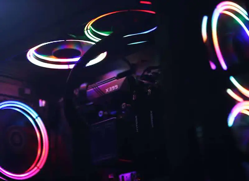 Alseye 120mm Rgb nesteen keittäminen tuuletin Gaming tietokoneelle