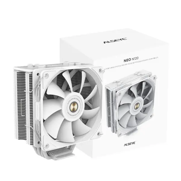 Alseye 12v 120mm Led Rgb Heatsink jäähdytin Pc tuuletin 1700 ja Am5 varten