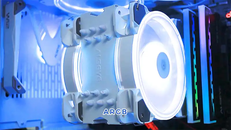 Alseye 6pipes 120mm Heatsink Dual Fan Argb Cpu tuuletin jäähdytin