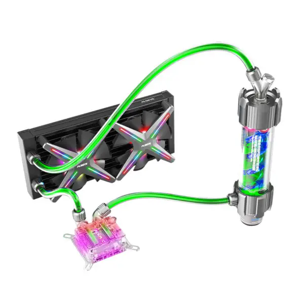 Korkean suorituskyvyn Diy 240 Xtreme Soft Tube -vesijäähdytyssarja 120mm Rgb-tuulettimella tietokoneelle