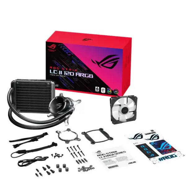 AsUs Rog Strix Lc Ii 120 Argb Integroitu vesijäähdytys jäähdytin Cpu Asetek prosessorin jäähdytys