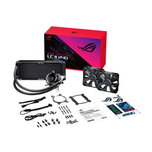 AsUs Rog Strix Lc Ii 240 2fans Integroitu vesijäähdytteinen jäähdytin Cpu Asetek 7th Pwm DC Cpu jäähdytys tuuletin