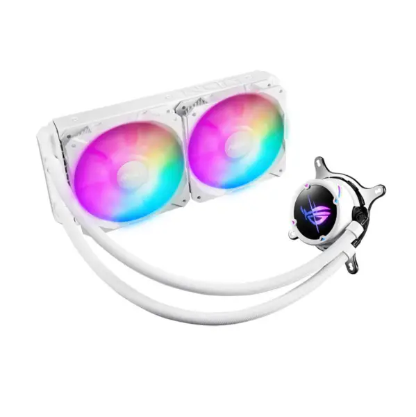 AsUs Rog Strix Lc Ii 240 Argb White Edition 2fans Integroitu vesijäähdytteinen jäähdytin Cpu jäähdytys tuuletin tuuletin