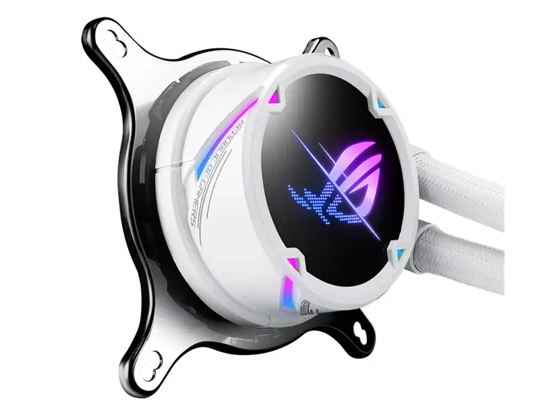 AsUs Rog Strix Lc Ii 240 Argb White Edition 2fans Integroitu vesijäähdytteinen jäähdytin Cpu jäähdytys tuuletin tuuletin