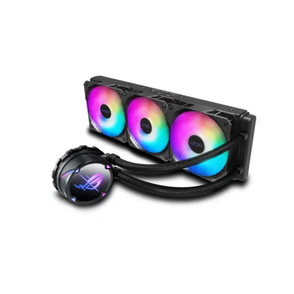 AsUs Rog Strix Lc Ii 360 Argb 3fans Integroitu vesijäähdytteinen jäähdytin 12th Gen Cpu Asetek 7th Pwm DC Cpu Cooling Argb tuuletin